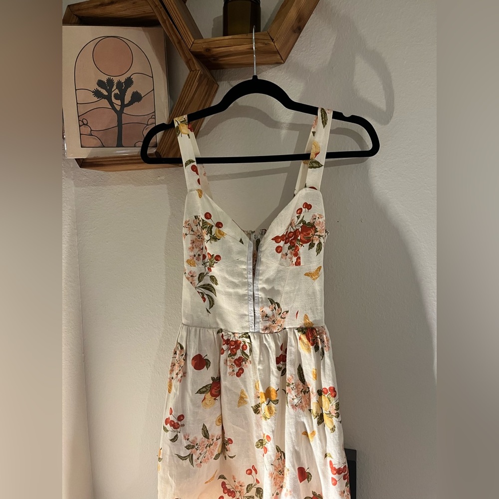 Reformation dolci linen dress sz 4